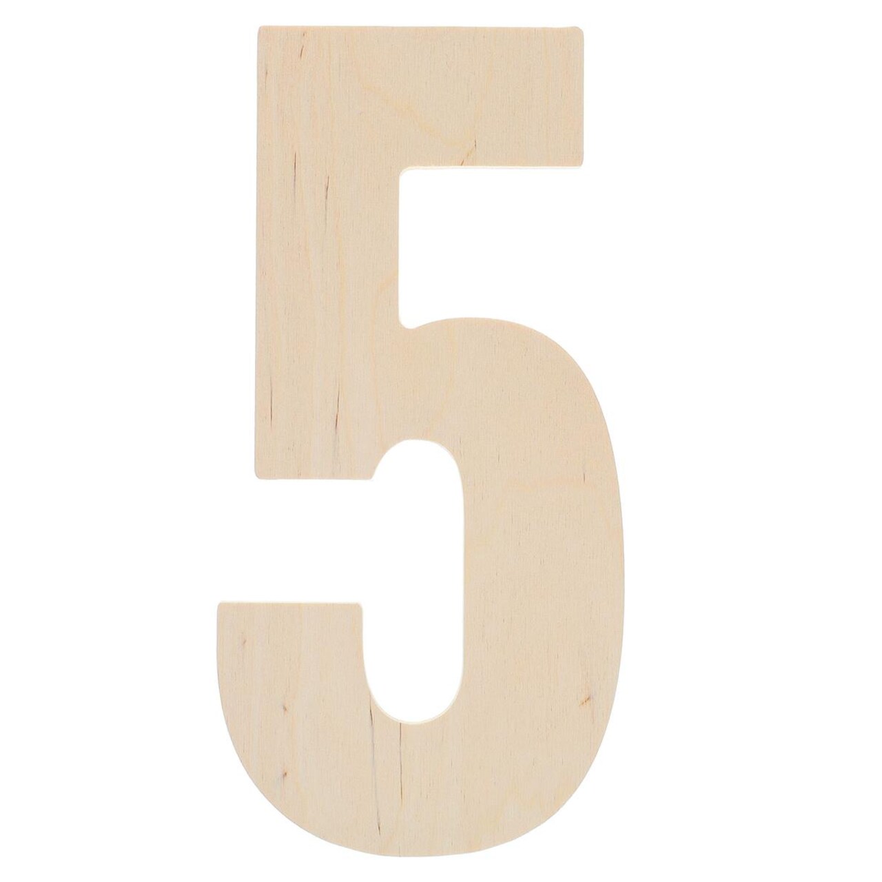 Good Wood By Leisure Arts Letter 13" No 5, Wooden Letters, Wood Letters, Wooden Letters Wall Decor, Large Letters 13 Inch, Small For Crafts